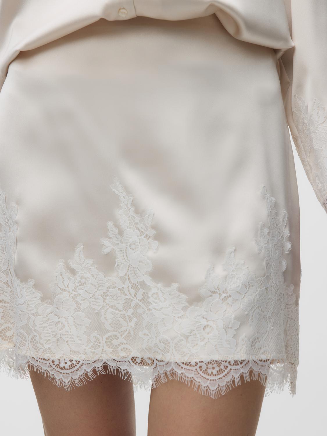 VMROSE Short Skirt - Sand Dollar - VERO MODA & VILA Bergvik